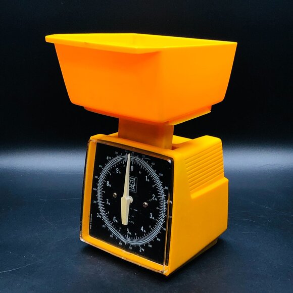 Vintage 70s KITCHEN KING Food Scale: Imperial / Metric Weight Retro Kitchenware - Picture 1 of 10